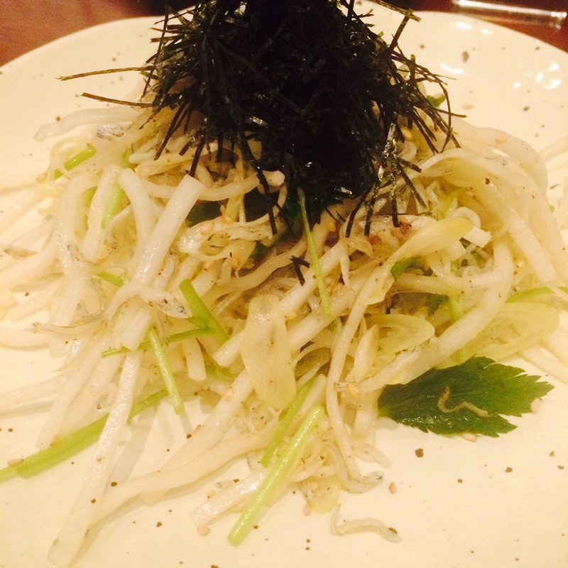 大根ネギ三葉じゃこサラダ(和食らうんじナーダ)