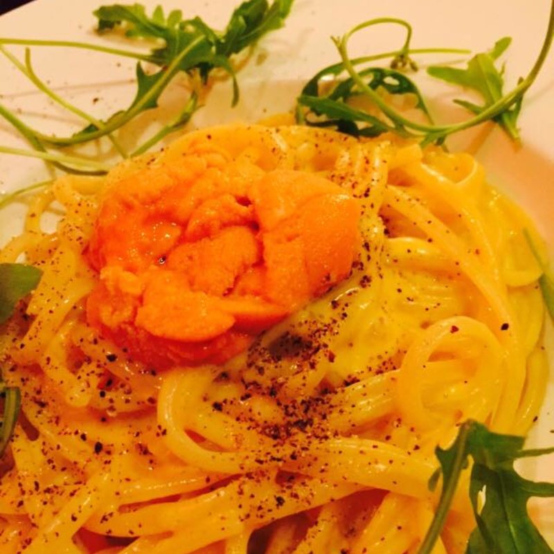 雲丹のカルボナーラ(Barbaro たまプラーザ)