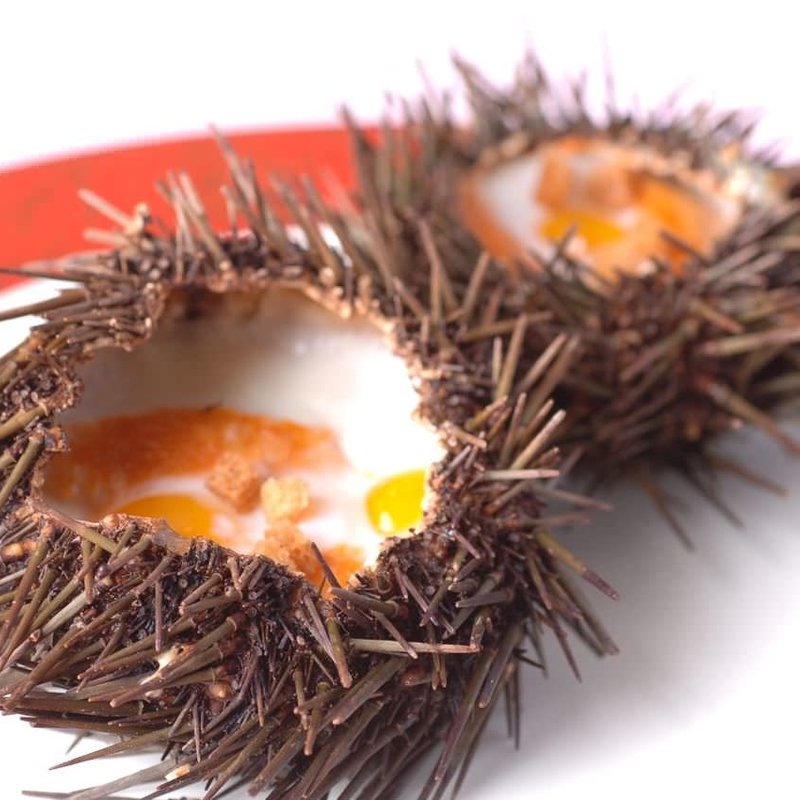 ウニの温製グラタン仕立て(クイーンベル)