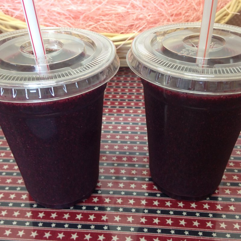 注文してからスムーズする超新鮮フレッシュブルーベリージュース(長狭ブルーベリーヒルズ )