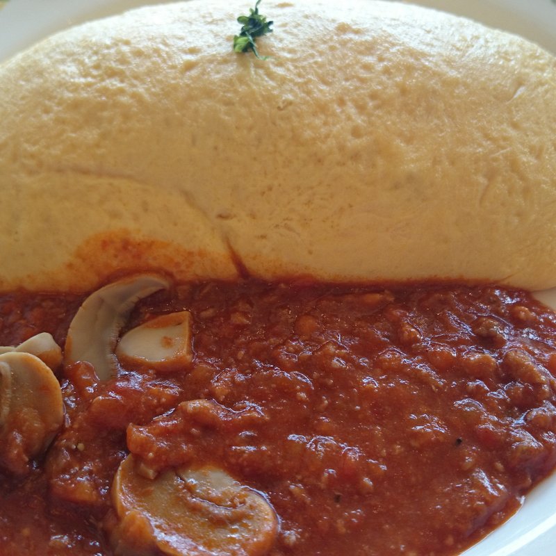 とろけるチーズのミートソース(卵と私 天王寺ミオ店)