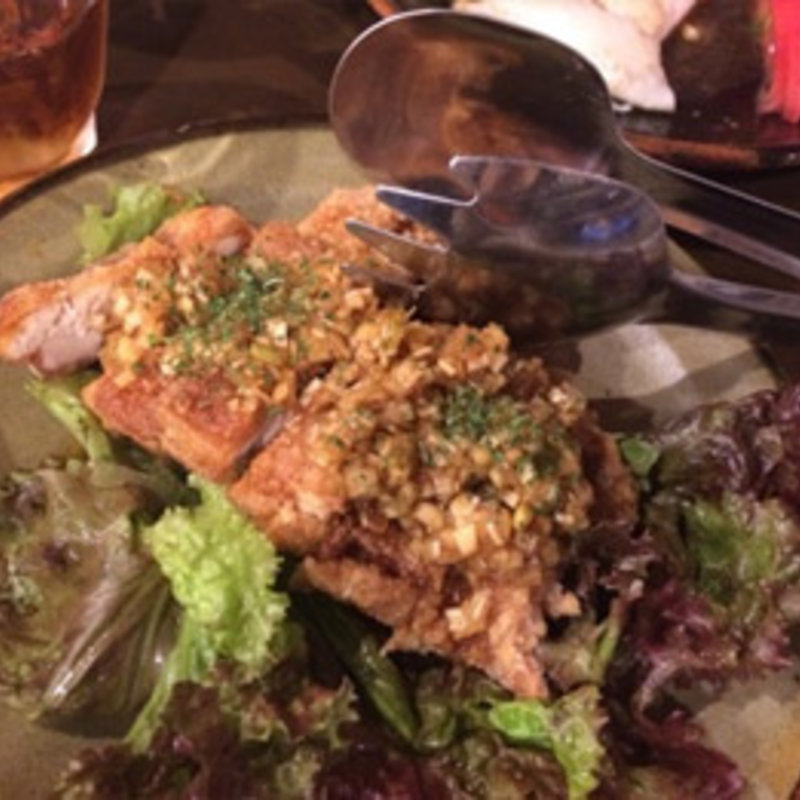 唐揚げの香味野菜ソース(湘南小吃)