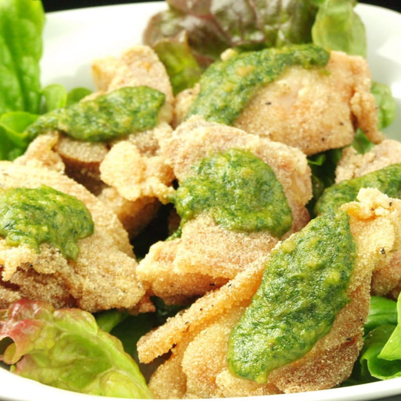 鶏唐揚げのバジルソース(6SENSE 柏店 （シックスセンス）)