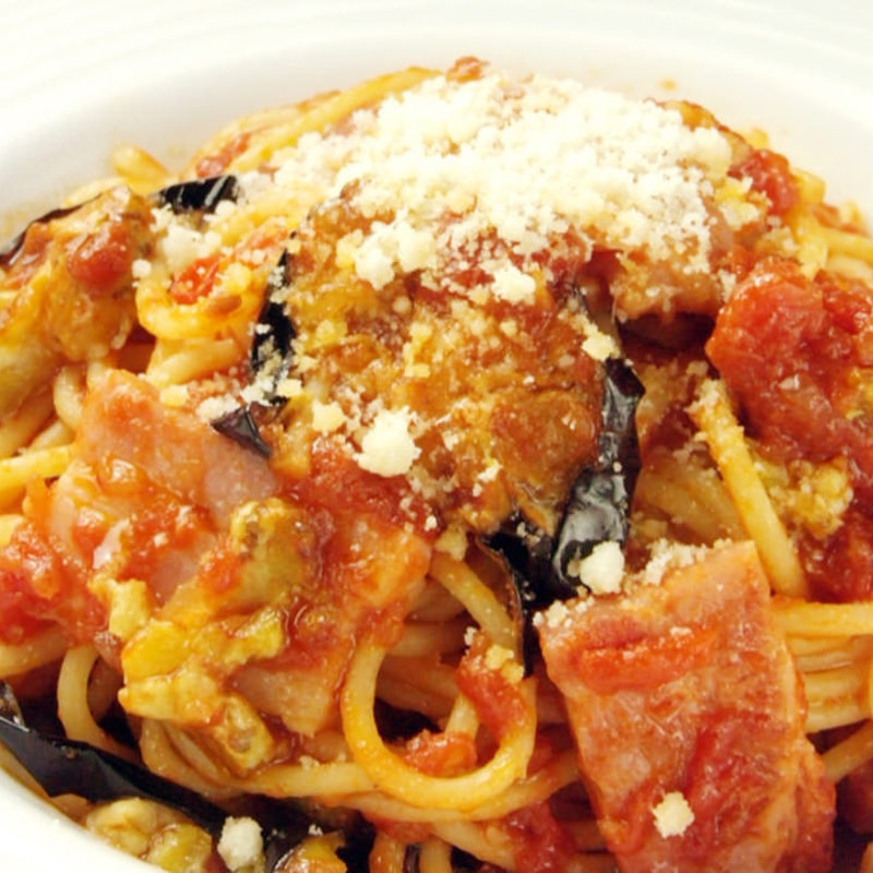 なすと厚切りベーコンのトマトソースパスタ(6SENSE 柏店 （シックスセンス）)