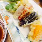 季節の野菜天ぷら(蕎麦切り　稲おか )