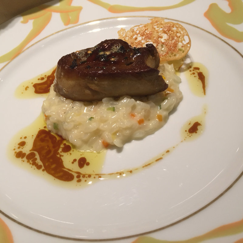 ホアグラ乗せリゾット(lunchの一品)(ル サロン ジャックボリー)