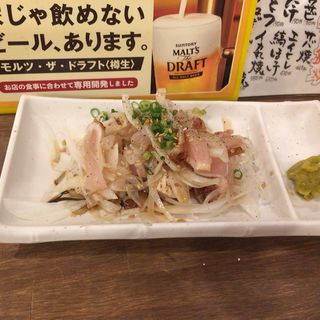 地鶏タタキ刺し(三好屋商店)