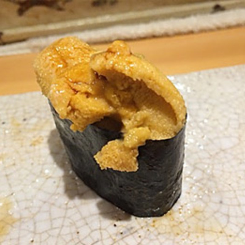 雲丹の軍艦(鮨まぜき)