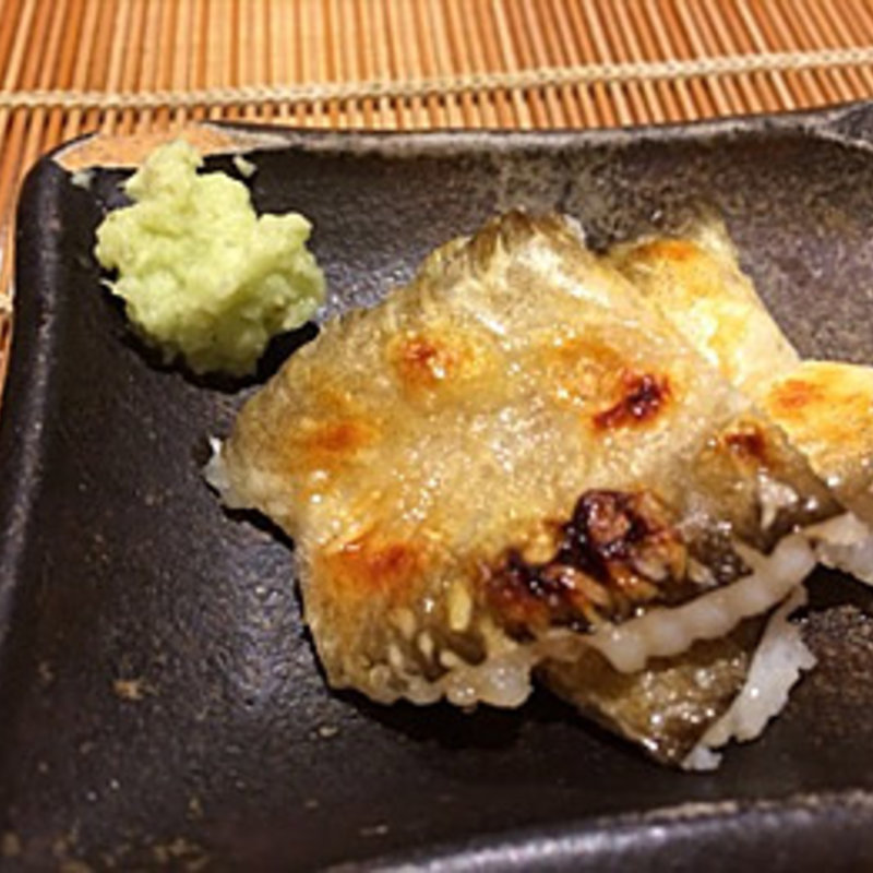 穴子炙り握り(鮨まぜき)