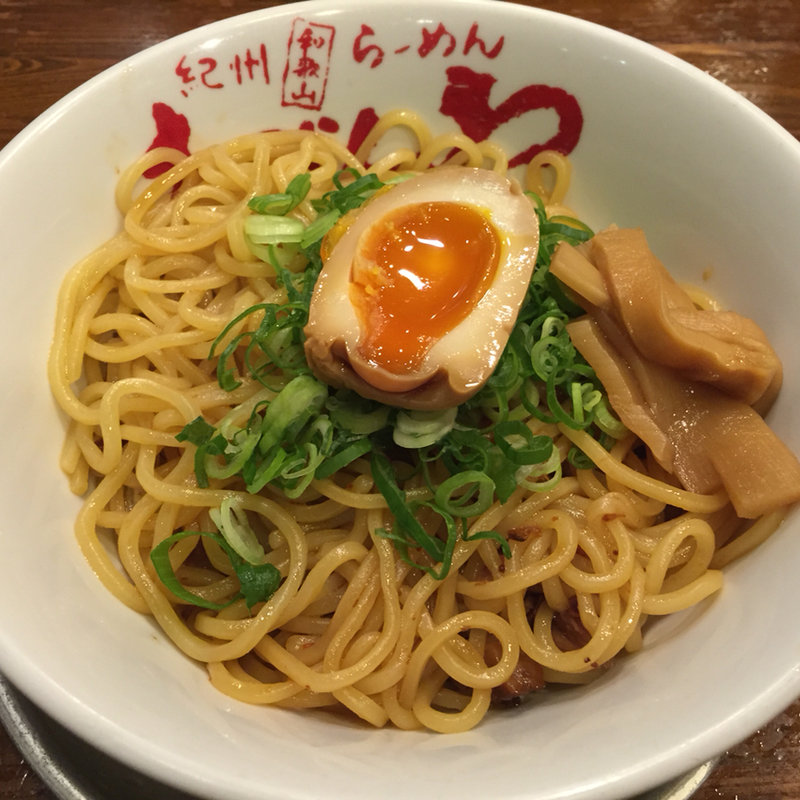 油そば(紀州和歌山ラーメン きぶんや 道頓堀店)
