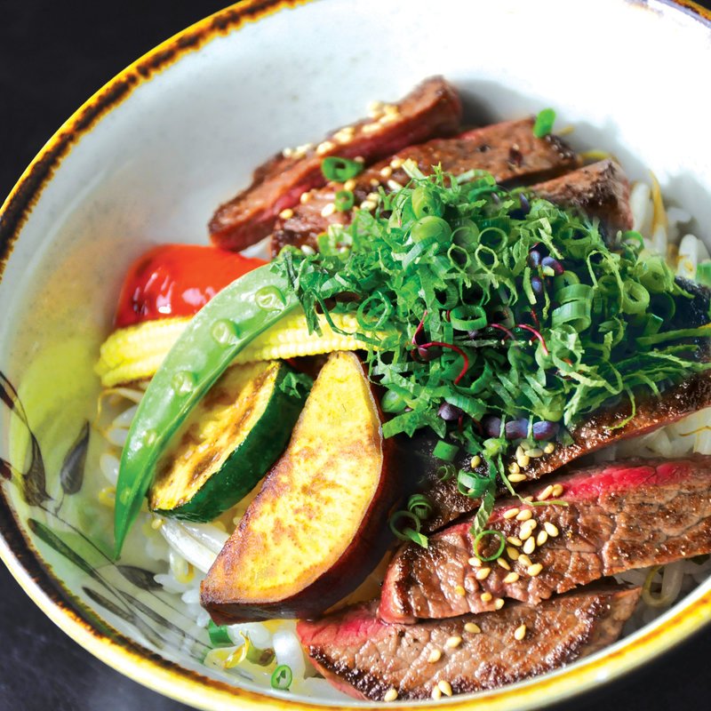 豪州産 サーロインステーキ丼(鉄板焼 開化屋)