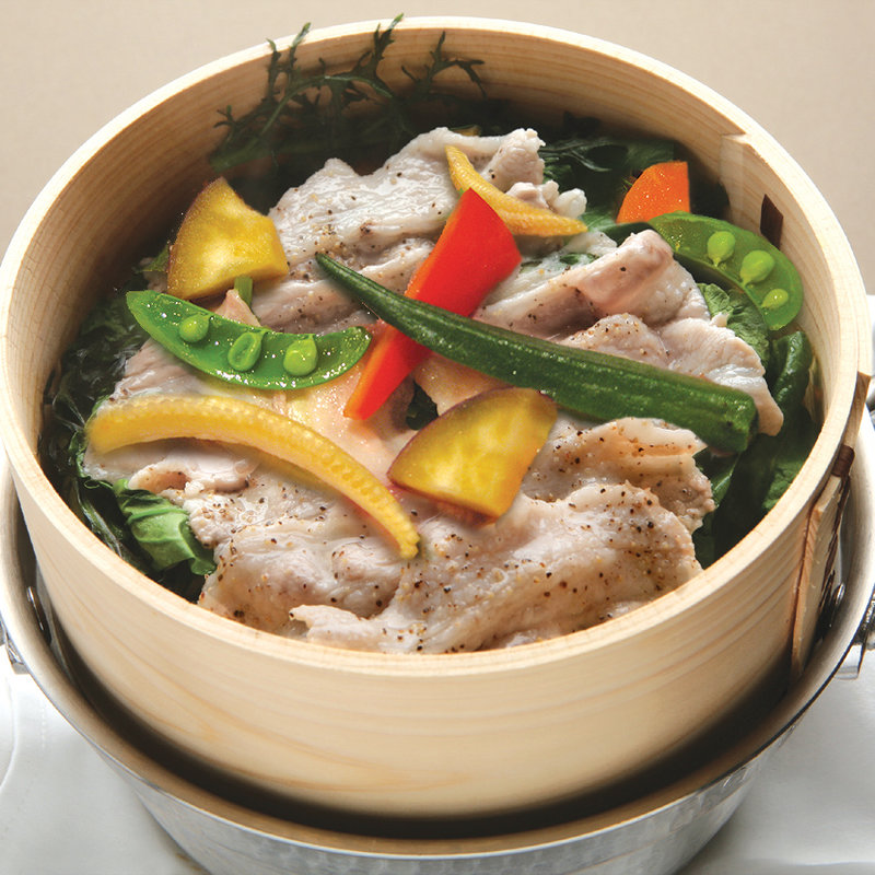 せいろ蒸し(鉄板焼 開化屋)