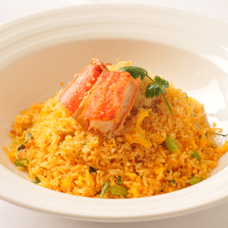 タラバ蟹と蚕豆入り炒飯(GRAND CHINA)