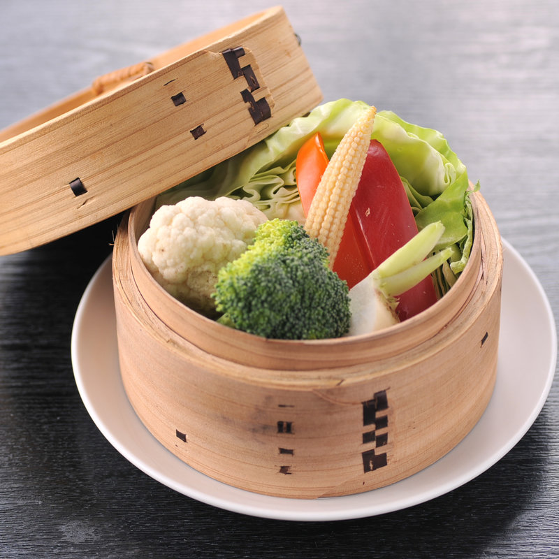 彩り野菜のせいろ蒸し(我や立川店)