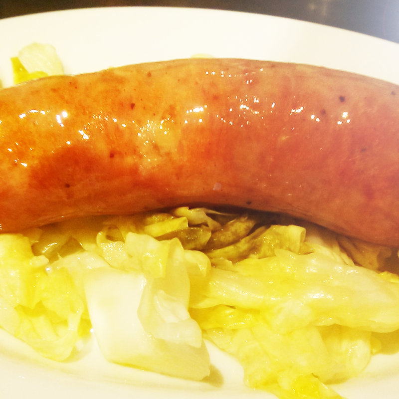 ソーセージのグリル(イタリア食堂)