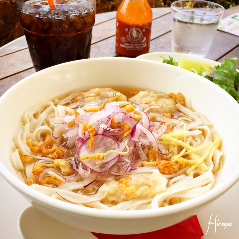 海老ワンタンのジンジャーフォー(アロハテーブル 横浜ベイクォーター)