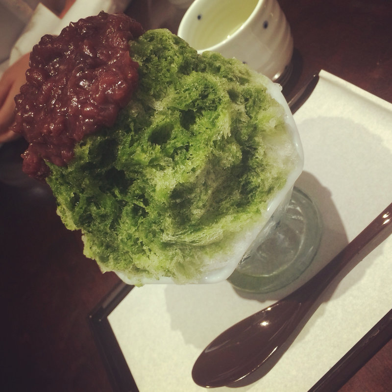 宇治金時カキ氷(追分だんご本舗)