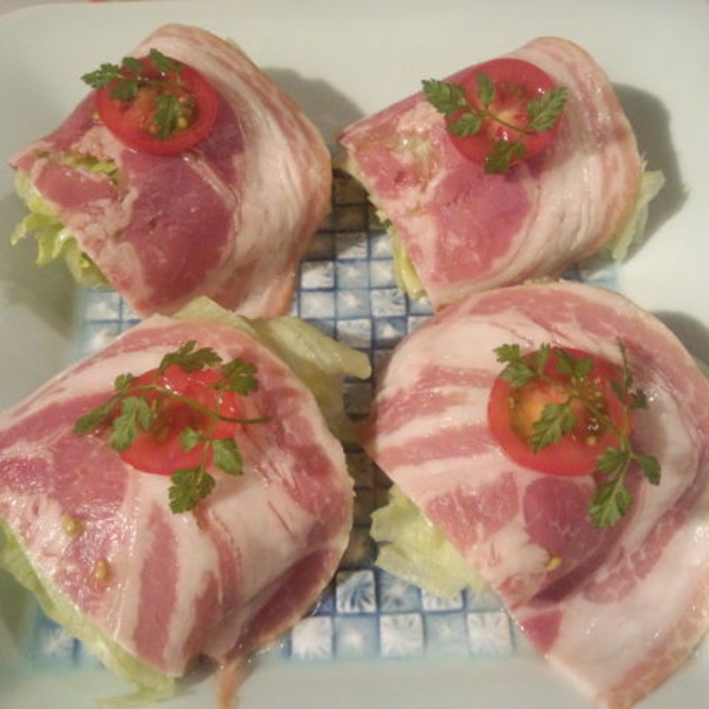 きゃべつの厚切りハム巻き(産直鮮魚 ぎんざ・五平)