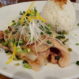 柚子の豚生姜焼きプレートランチ(cafe hakuta)