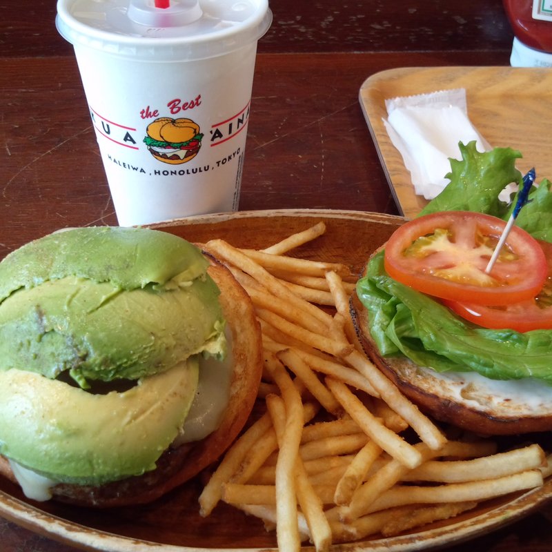 アボカドバーガーセット(KUA`AINA イオン越谷レイクタウン店)