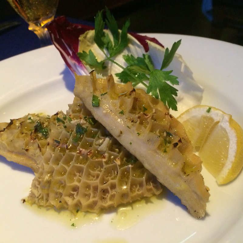 トリッパのグリル エキストラバージンとレモンで(ペッシェドーロ お台場店)