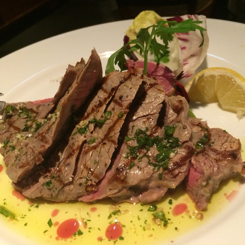 牛ロース肉のグリルタリアータ(ペッシェドーロ お台場店)