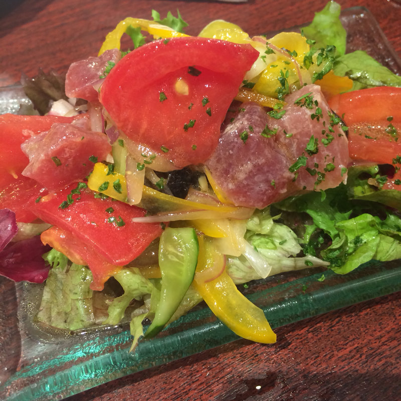 マグロと夏野菜のマリネ(俺のスパニッシュ)