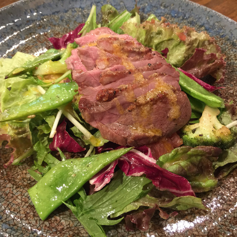 仏産鴨ローストと柑橘類サラダ仕立てコリアンダー風味(仏蘭西料理店 掌)