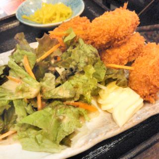 牡蠣フライ定食(居酒屋 釧路)