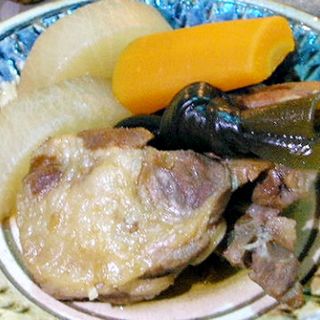 島豚スペアリブの煮付け定食(泡盛古酒と琉球料理 東京うりずん)