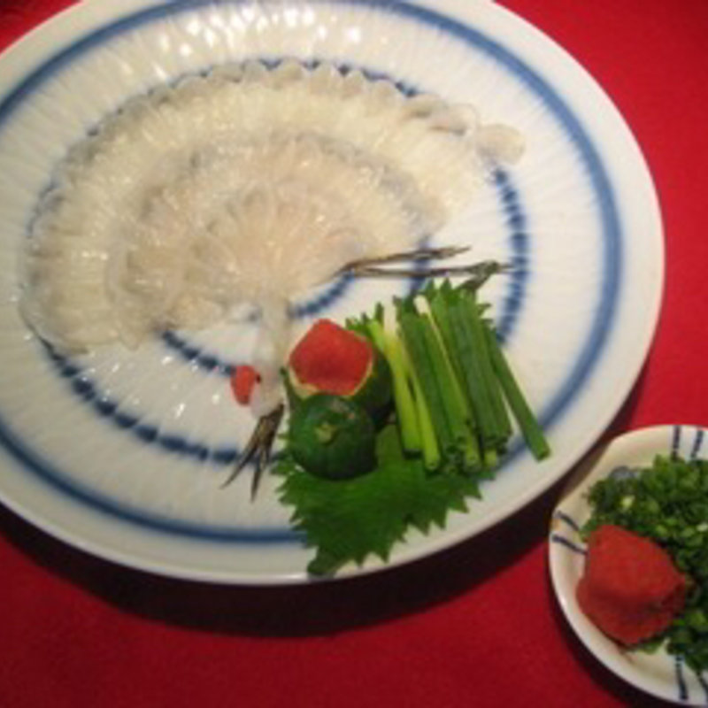 ふぐ刺し(季作 大和店)