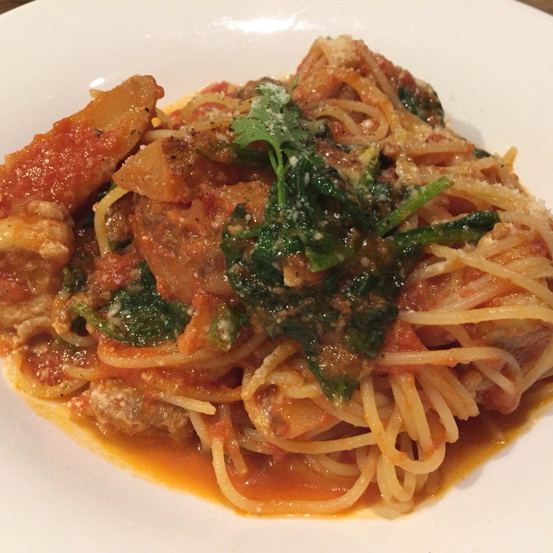 豚バラ肉のトマトクリームパスタ(コシニール 枚方東香里店 （Coccinelle）)