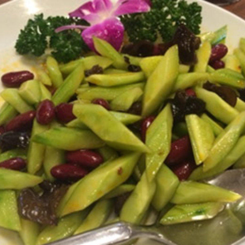 紅豆・きくらげ・胡瓜のピリ辛和え(京華楼　中華街)