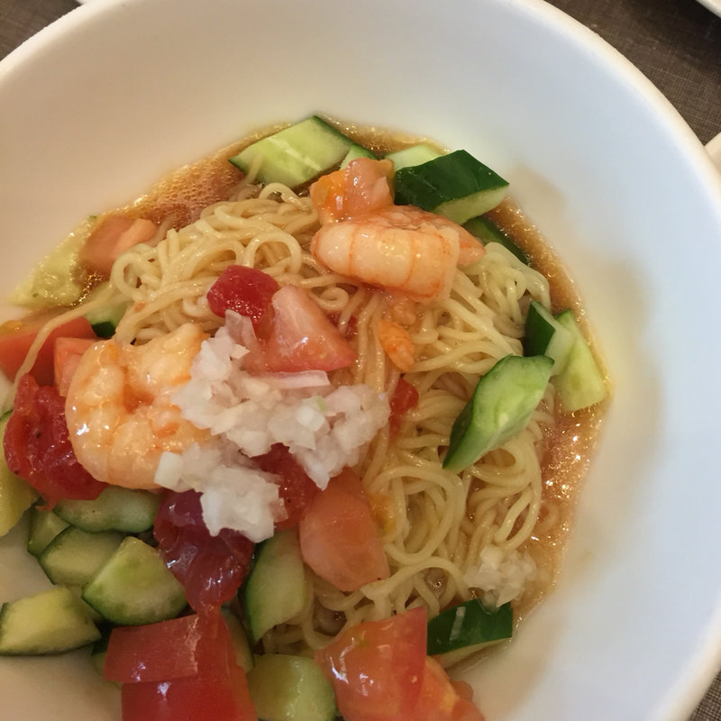 冷製トマト乾伴麺セット(鼎泰豐 なんばダイニングメゾン店)