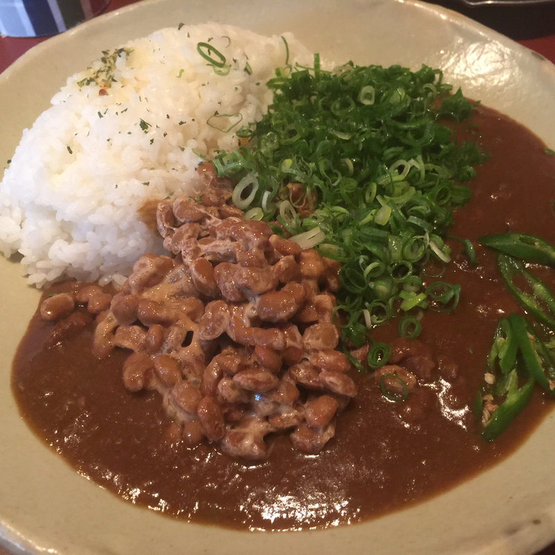 プコカレー 納豆ネギトッピング(プコ家)