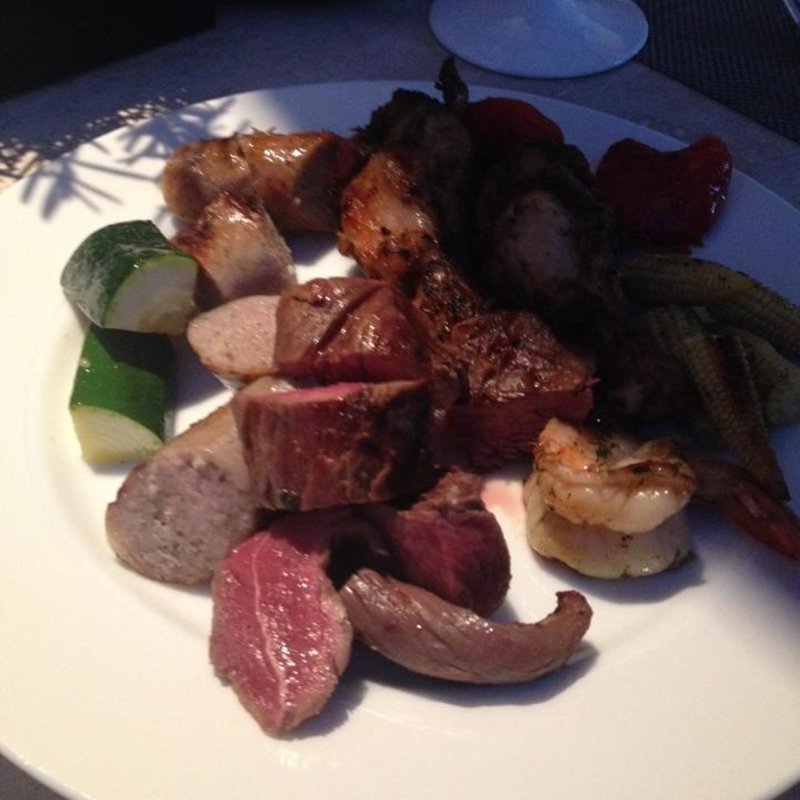 ニュージーランド産牛フィレ肉とグリル野菜のBBQ(オールデイダイニング フレンチ キッチン)