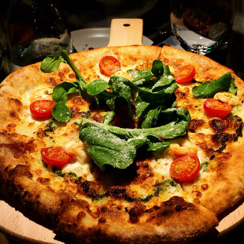 スパイシーシュリンプ(ウルフギャング・パックPIZZA BAR アレア品川店)