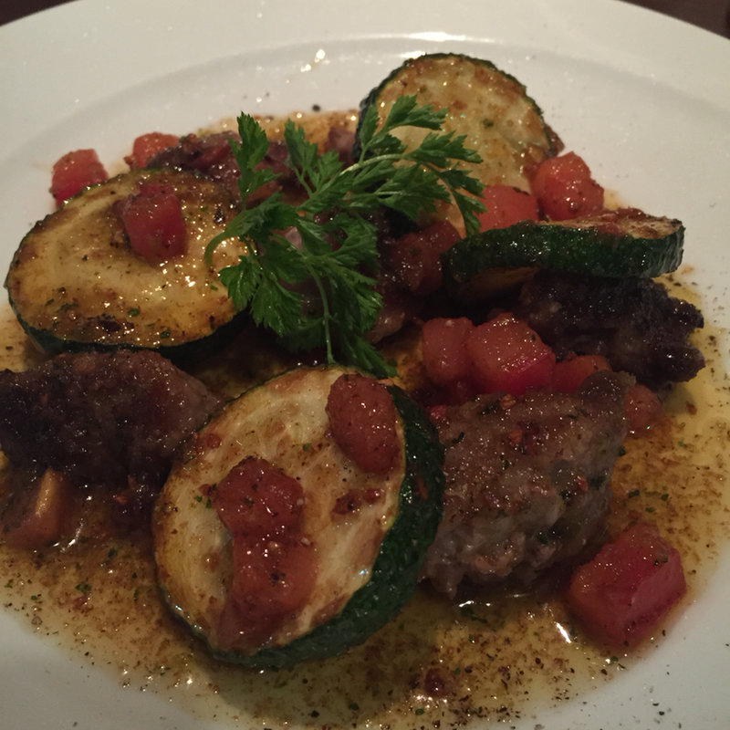 マグロほほ肉ソテー 焦がしバターソース(BISTRO ROOTS)