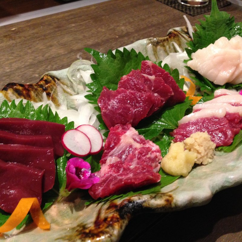 馬刺　5種盛り(まりも亭 離れ座敷)