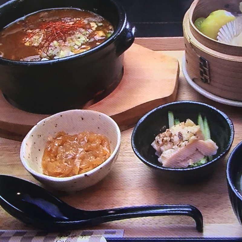 麻婆抹茶豆腐セット(和夢茶Cafe )