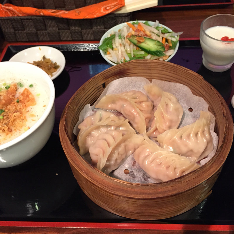 餃子定食(蒸)(茶思味)