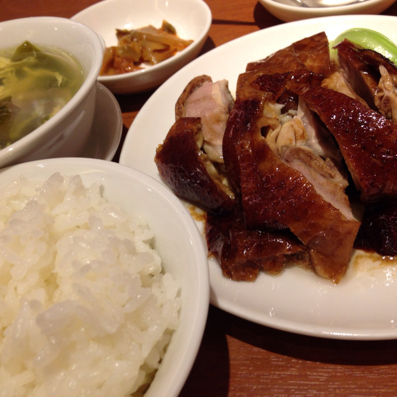骨付き鴨肉のあぶり焼き(中華街　桂宮)