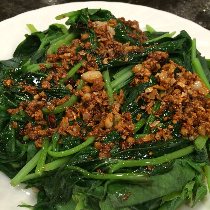 青菜炒め（さつまいもの葉）(台湾客家料理新竹(タイワンハッカリョウリシンチク))