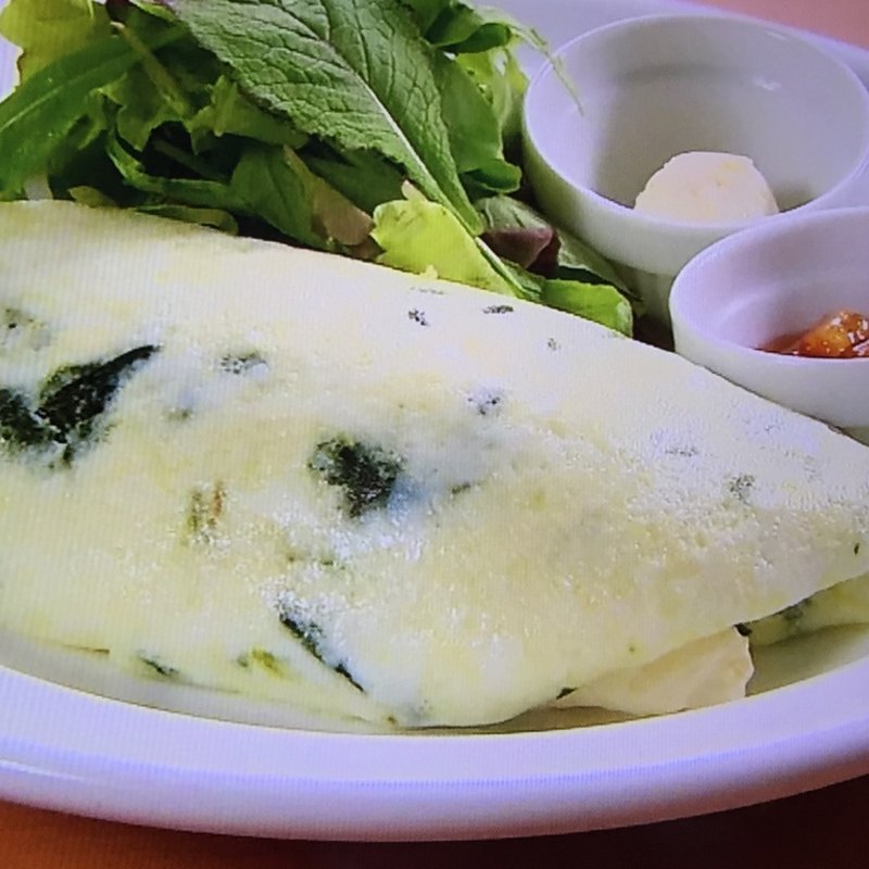 スピナッチゴートチーズオムレツ(Sarabeth's Osaka サラベス大阪)
