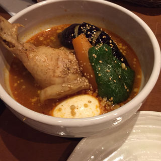 チキンと野菜のスープカレー(シャンティ 原宿店)