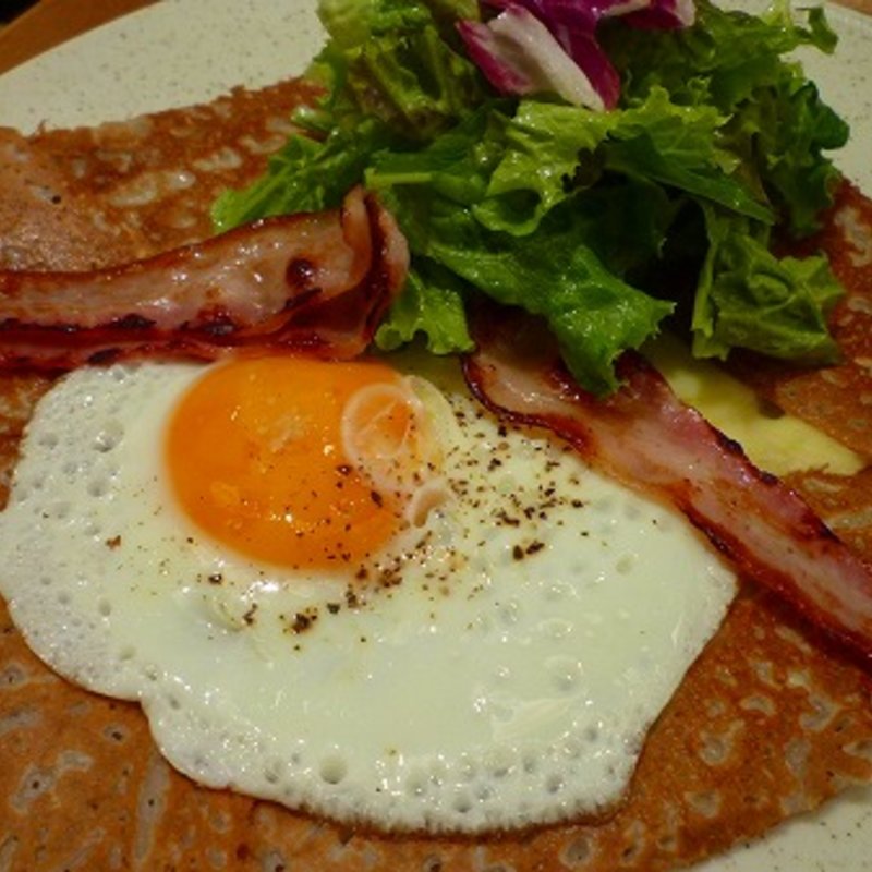 ガレットベーコンセット(ブレッツカフェ 京都店 （BREIZH Cafe）)