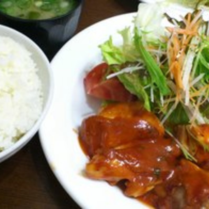 グリルチキン(洋食の朝日)