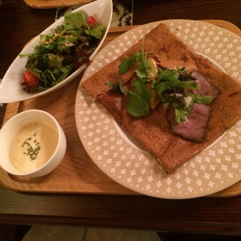 ガレットセット ローストビーフ(クレープリー 京都シャンデレール )