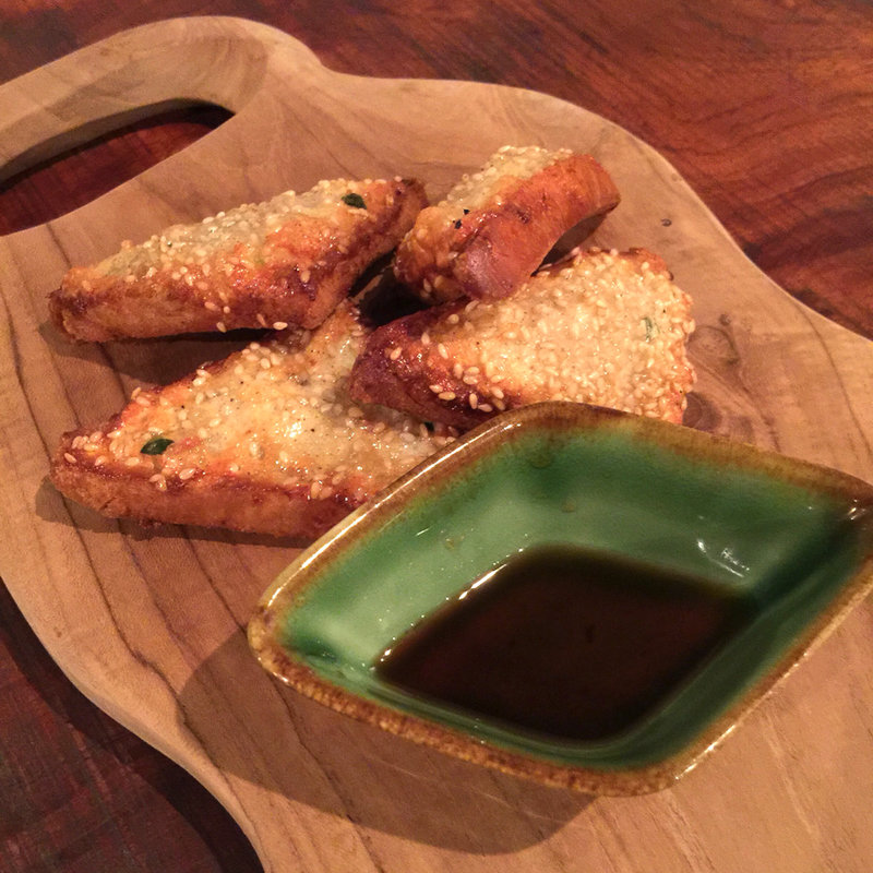 エビ揚げミニトースト(ｃａｆｅ ｂａｌｉ ｇａｓｉ 北山 （カフェ バリガシ）)