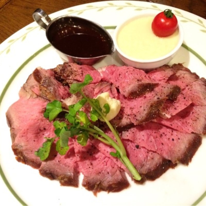 熟成サーロインのローストビーフ(ビヤホールライオン 銀座七丁目店 )